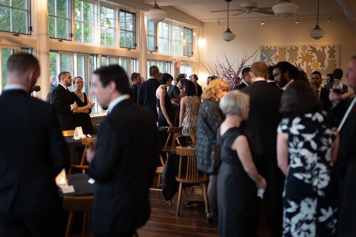 Harmony Loft wedding venue Brattleboro Vermont with seated guests